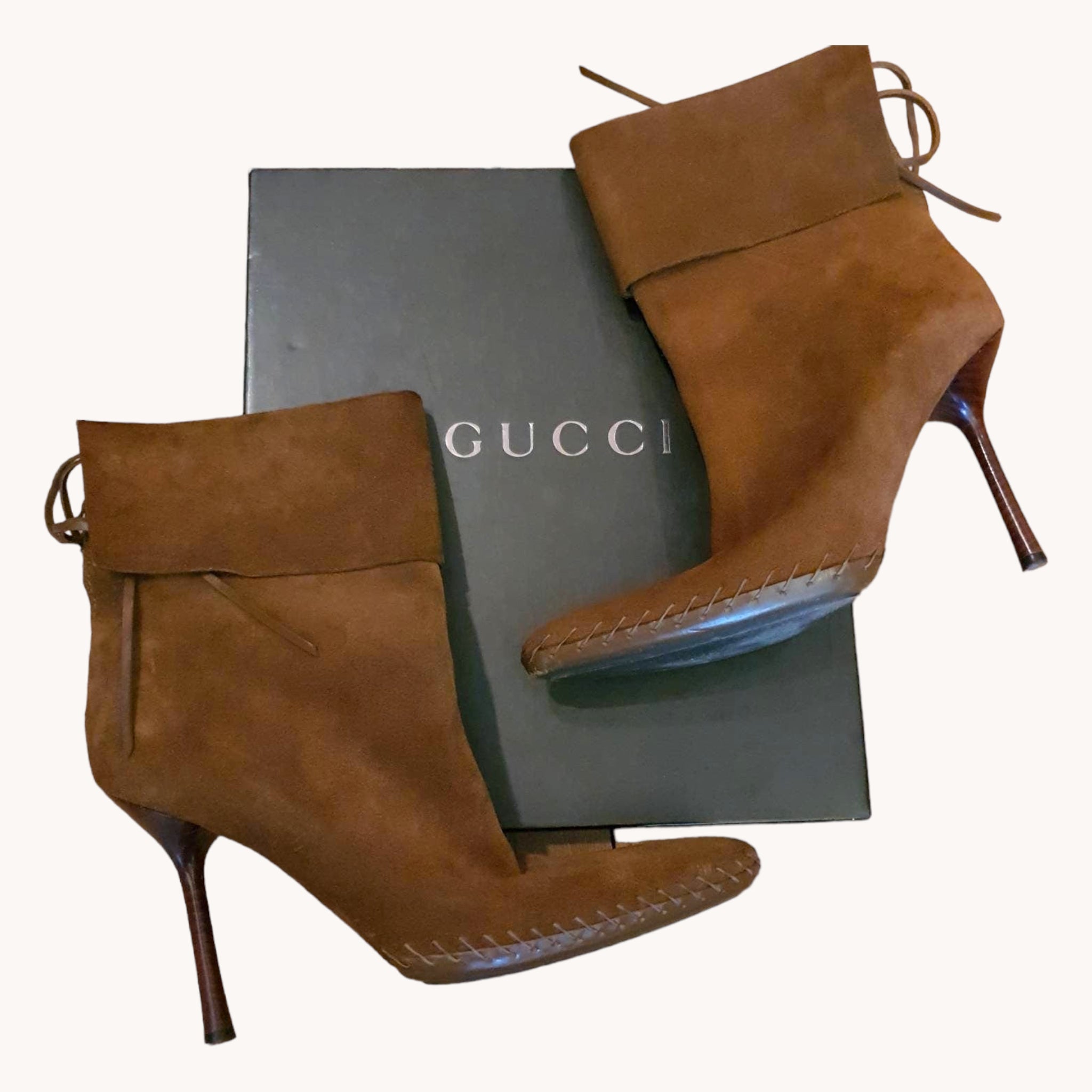Gucci suede hotsell ankle boot