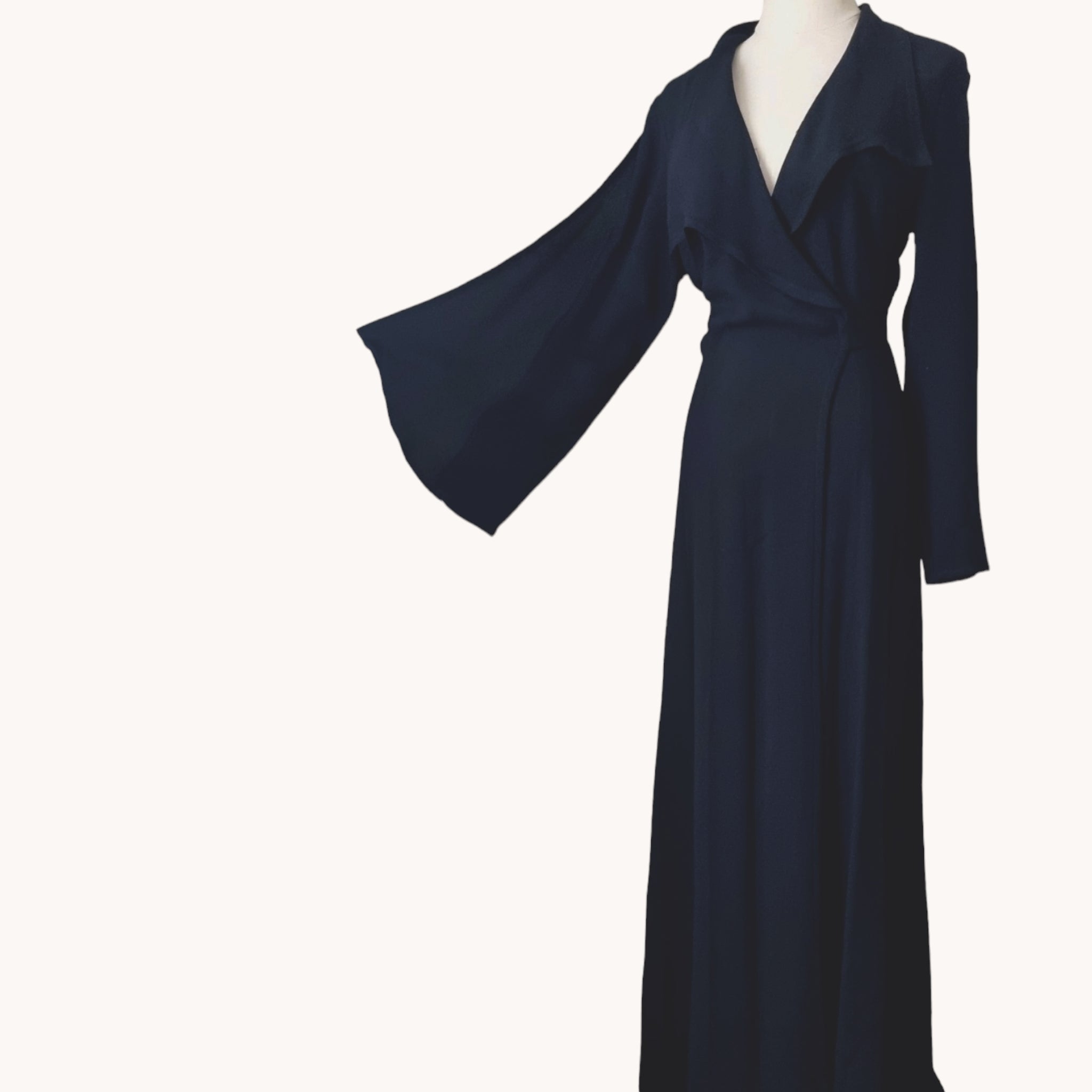 Vintage Ossie Clark Couture Black Maxi Dress – Madampopoff