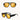 Black / Yellow Retro Aviators