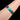 Mid Century Silver and Green Guilloche Bracelet