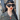 Chunky Black Heart Sunglasses Madampopoff